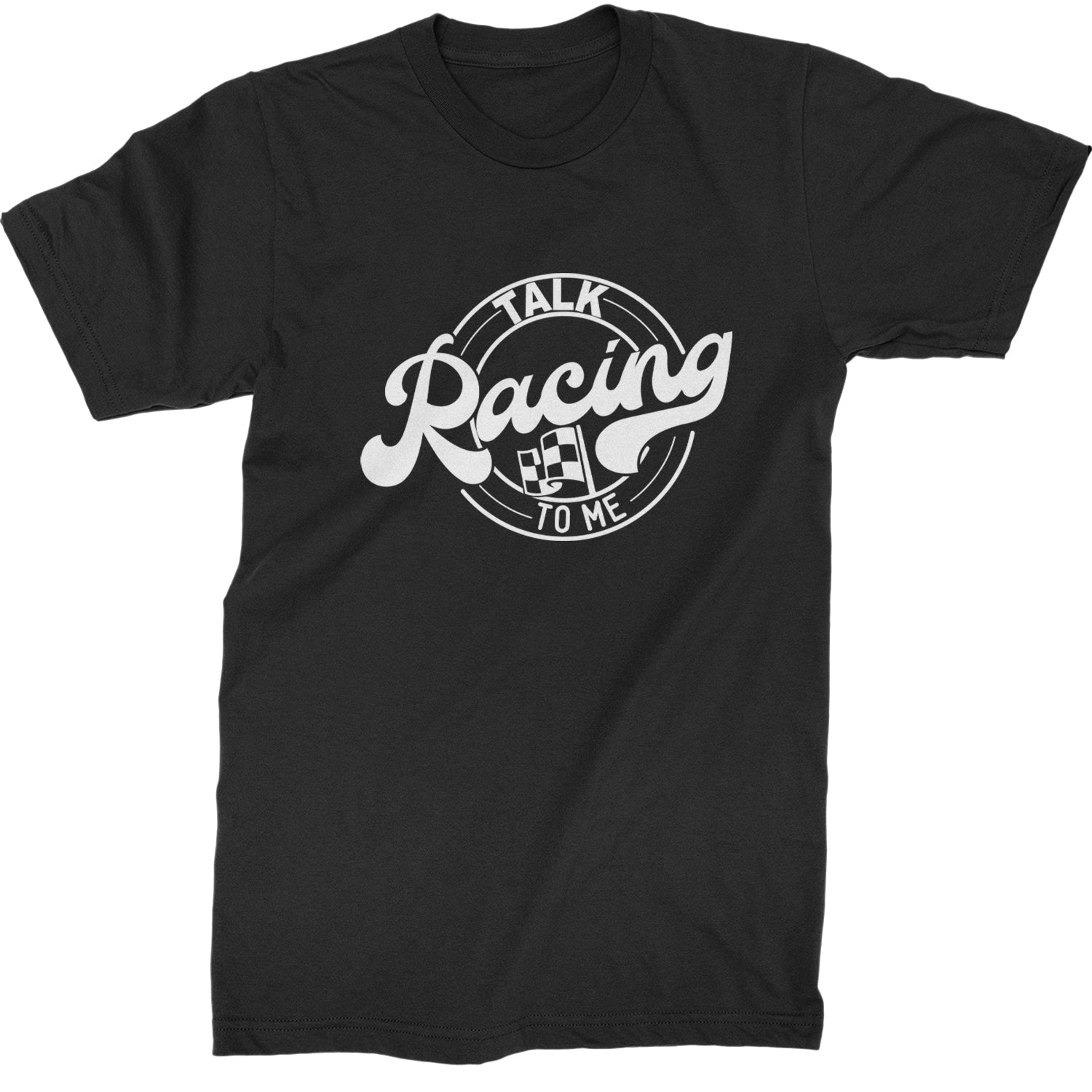 Talk Racing To Me Mens T-shirt Black