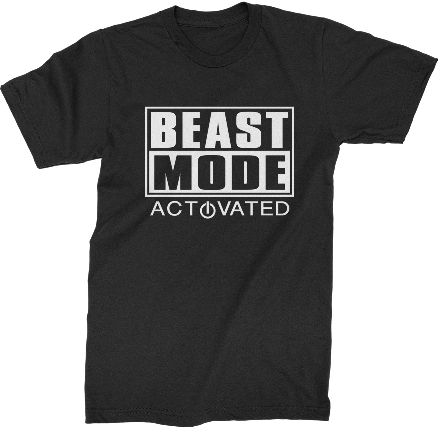 Activated Beast Mode Workout Gym Clothing Mens T-shirt Black