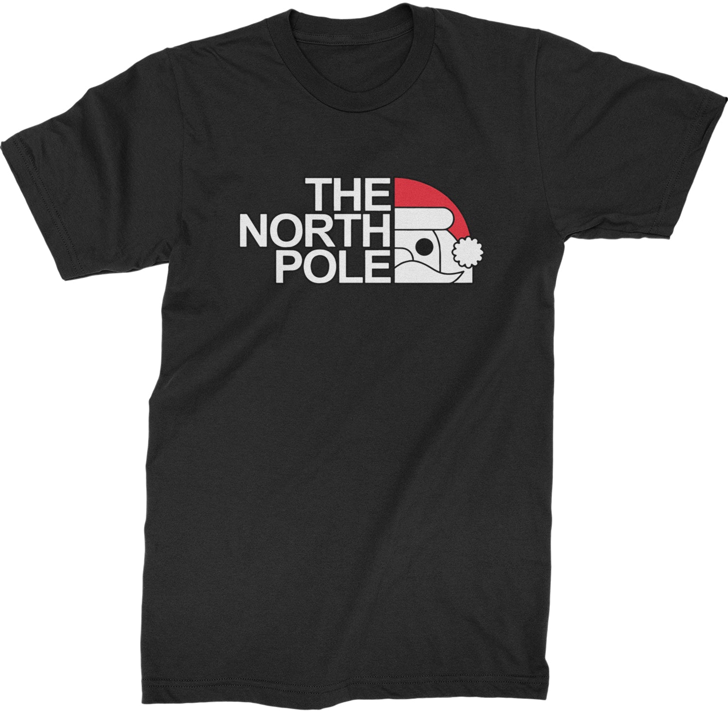 The North Pole Santa Face  Mens T-shirt Tie-Dye Blue Ocean