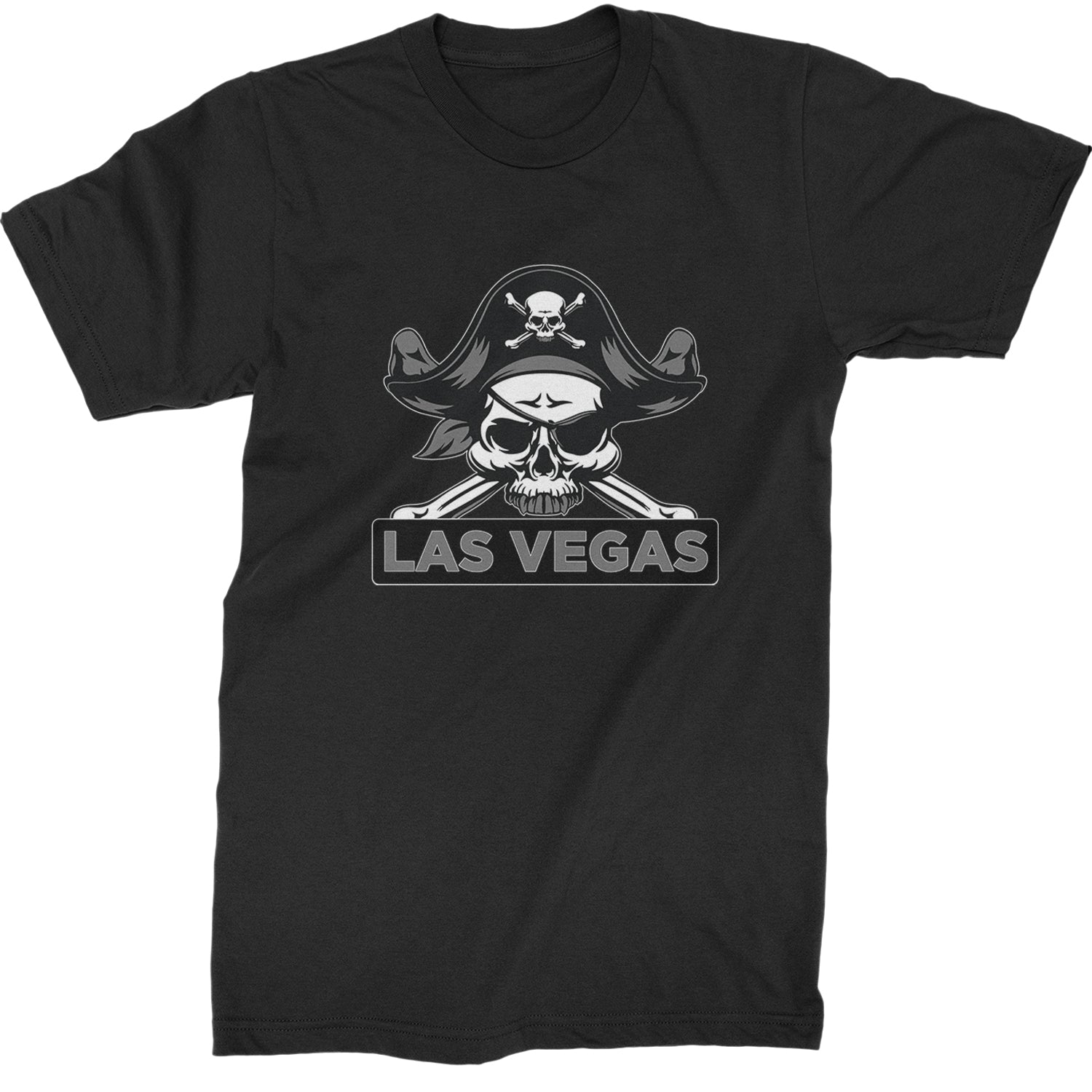 Raider Skull Straight Outta Las Vegas Mens T-shirt Black