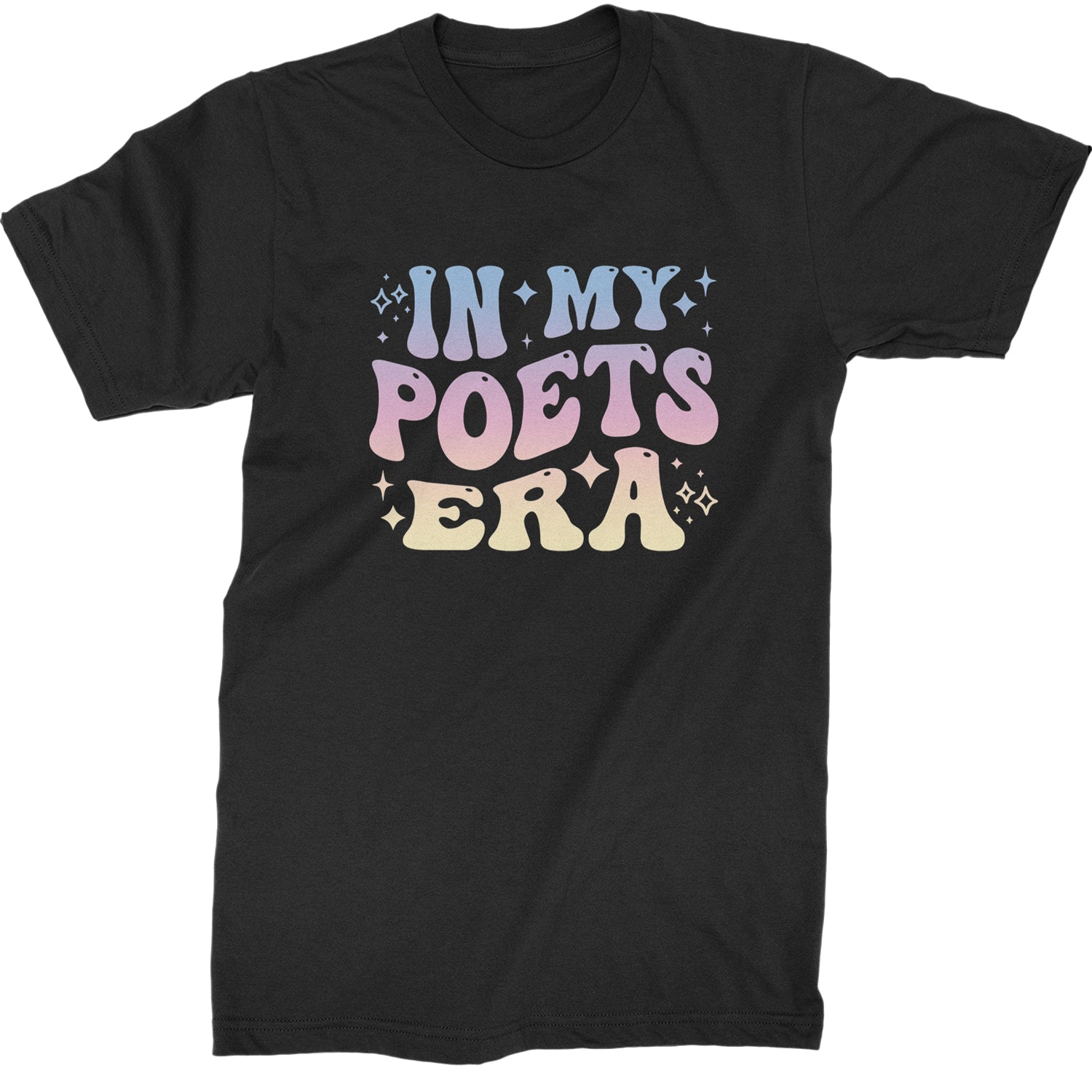 In My Poet Era Tie Dye TTPD Music Mens T-shirt Black