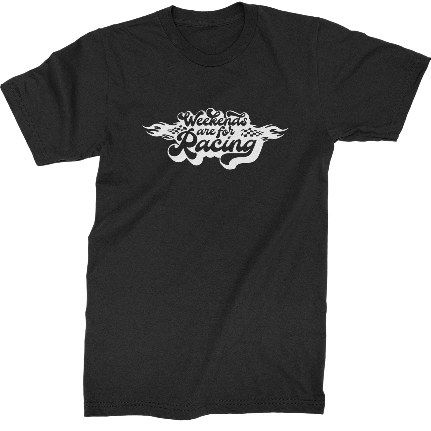 Weekends Are For Racing Mens T-shirt Black