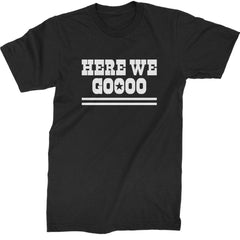 Here We Go Dem Boys Dallas Football Mens T-shirt Black