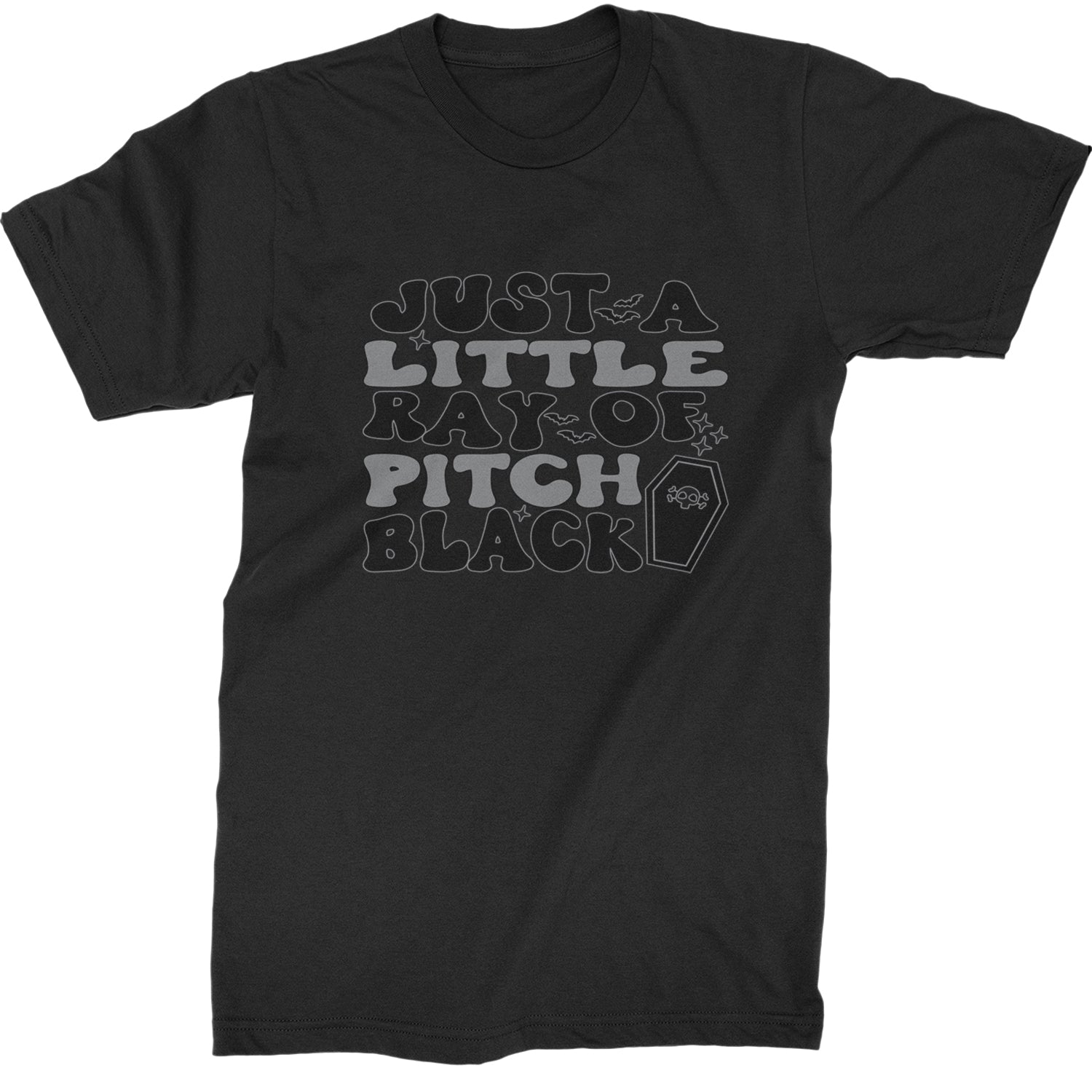 Just A Little Ray of Pitch Black Mens T-shirt Black