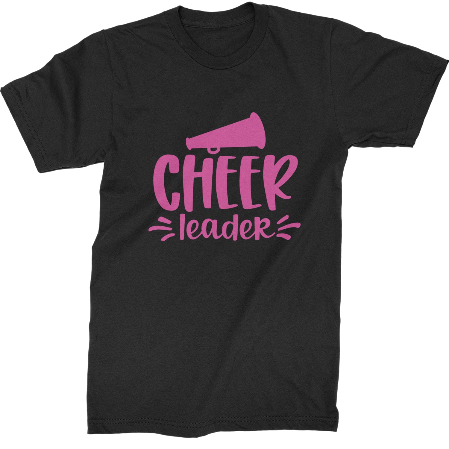 Cheerleader Bullhorn Mens T-shirt Black