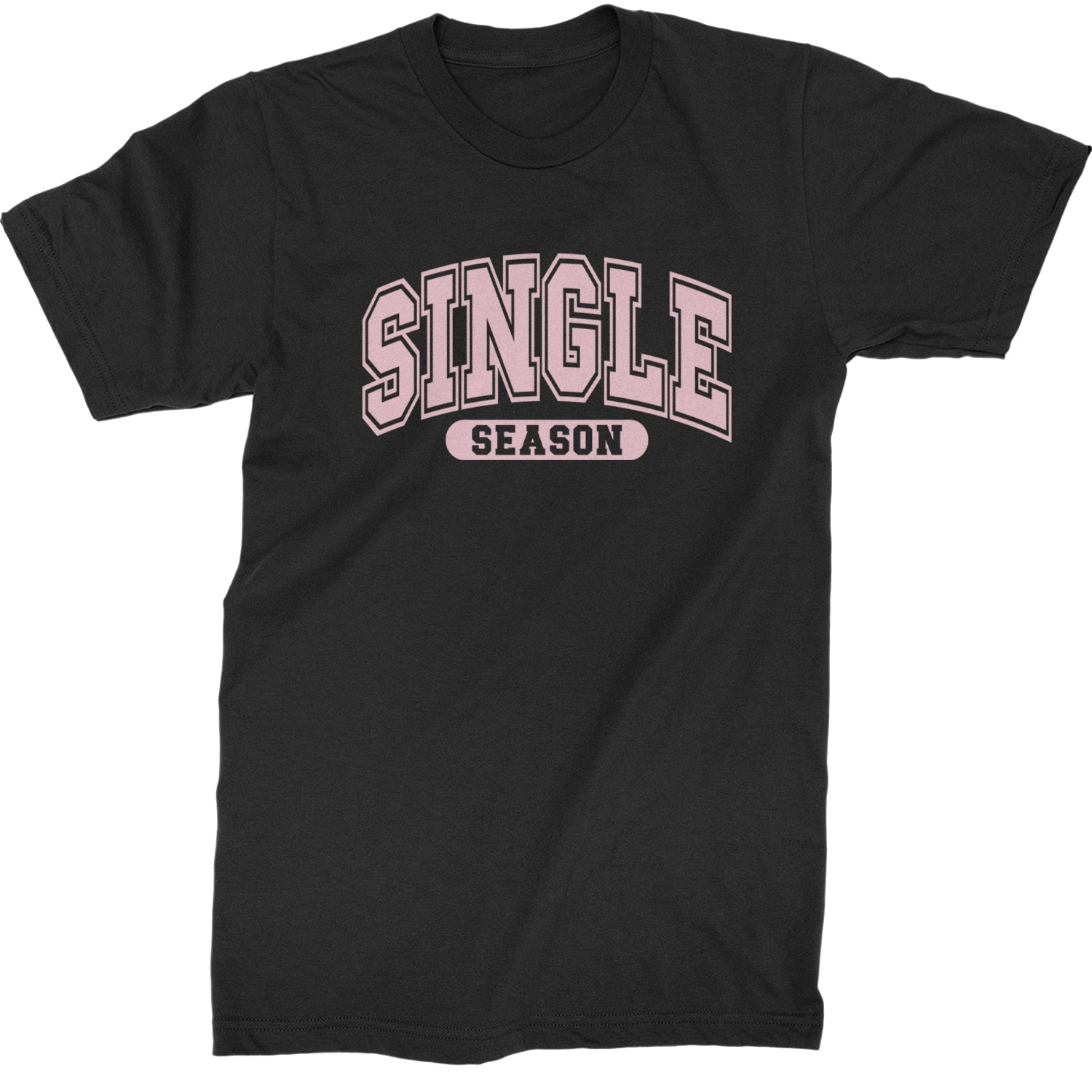 Single Season Valentine's Day  Mens T-shirt Black