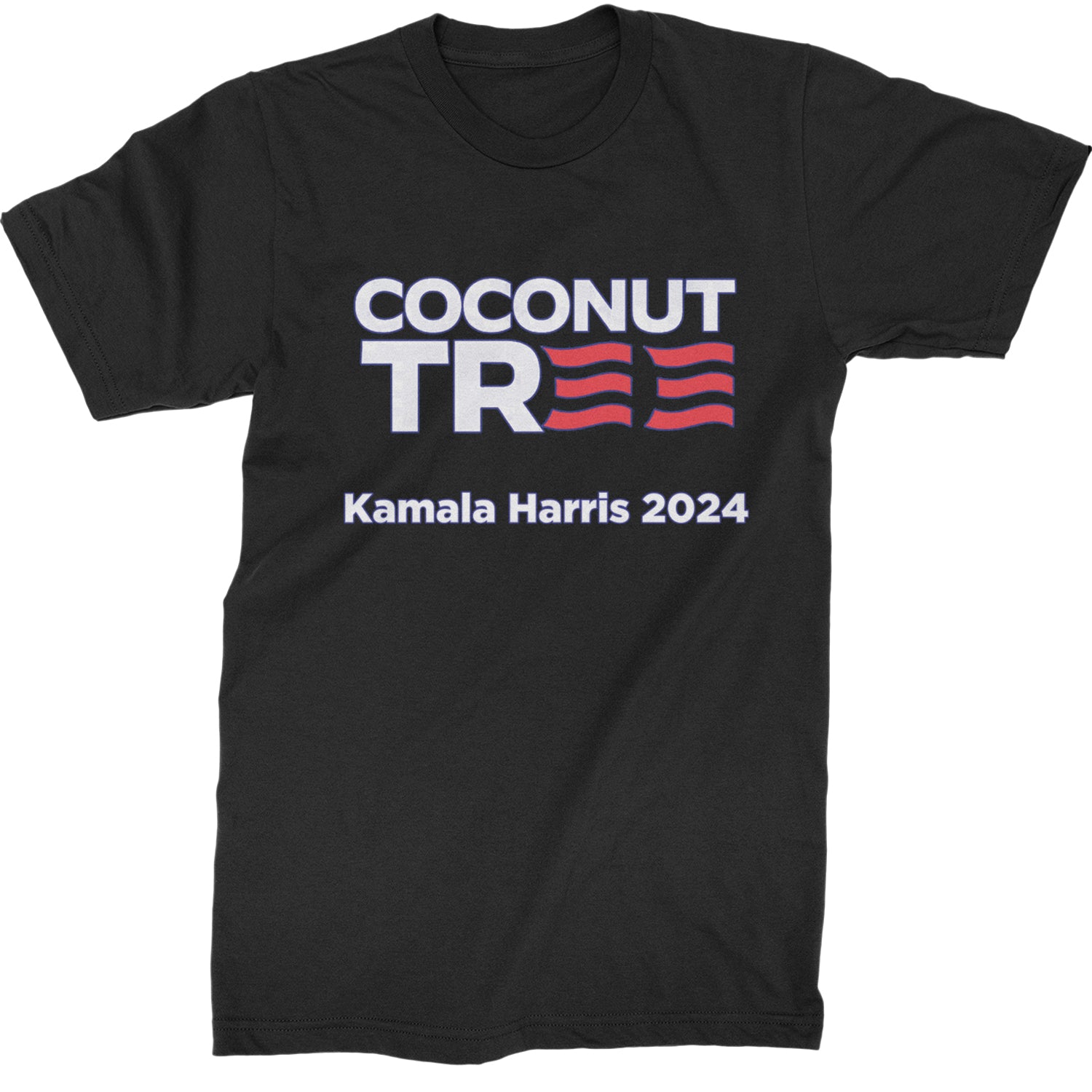 Coconut Tree - Support Kamala Harris For President 2024 Mens T-shirt Black