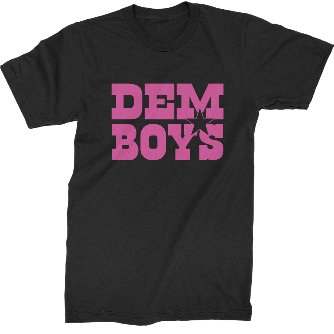 Dem Boys Hot Pink Dallas  Mens T-shirt Black