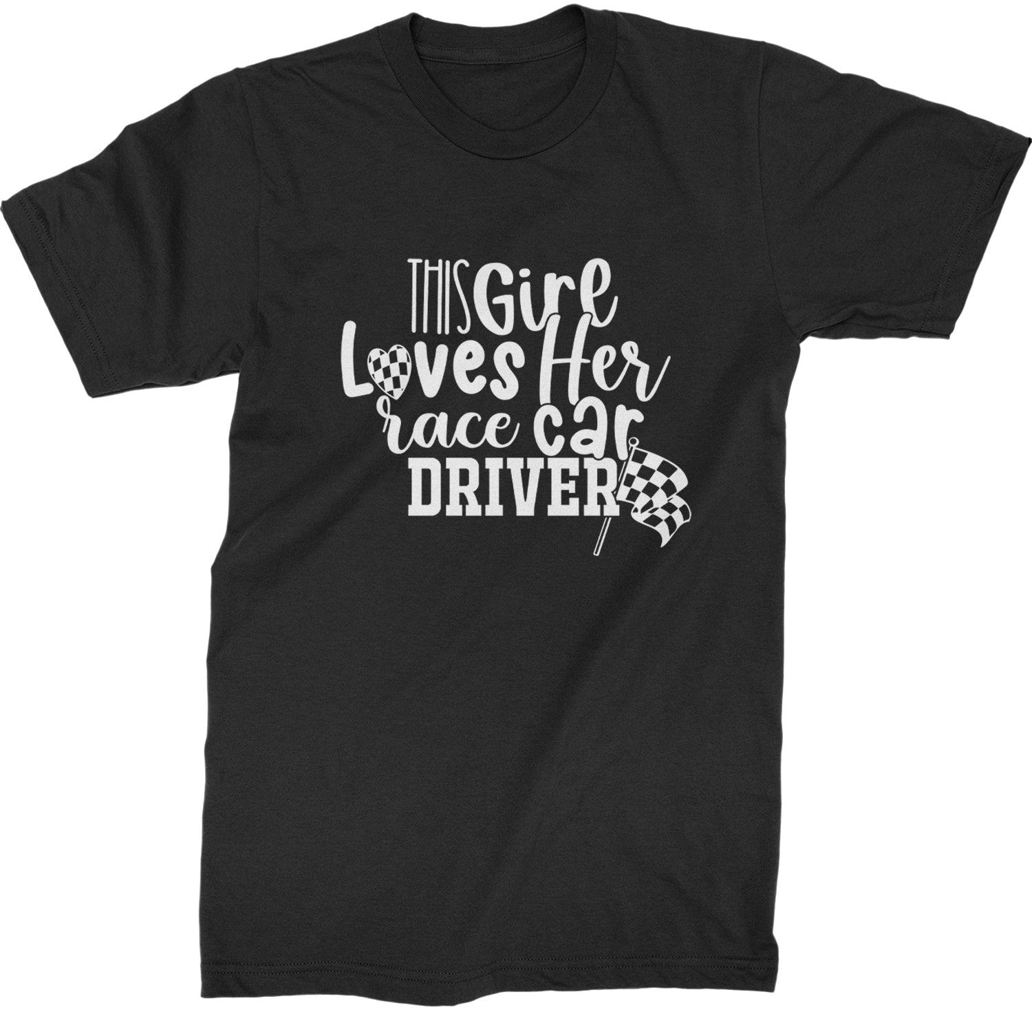 This Girl Loves Her Racecar Driver Mens T-shirt Black