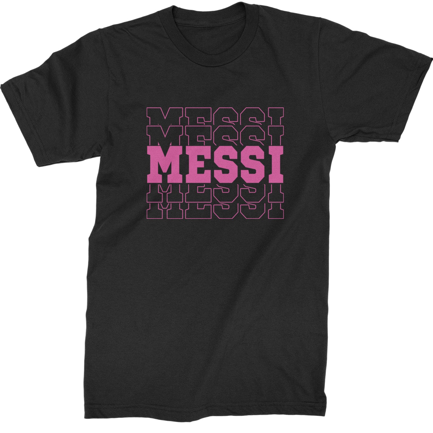 Messi Miami Futbol Mens T-shirt Black