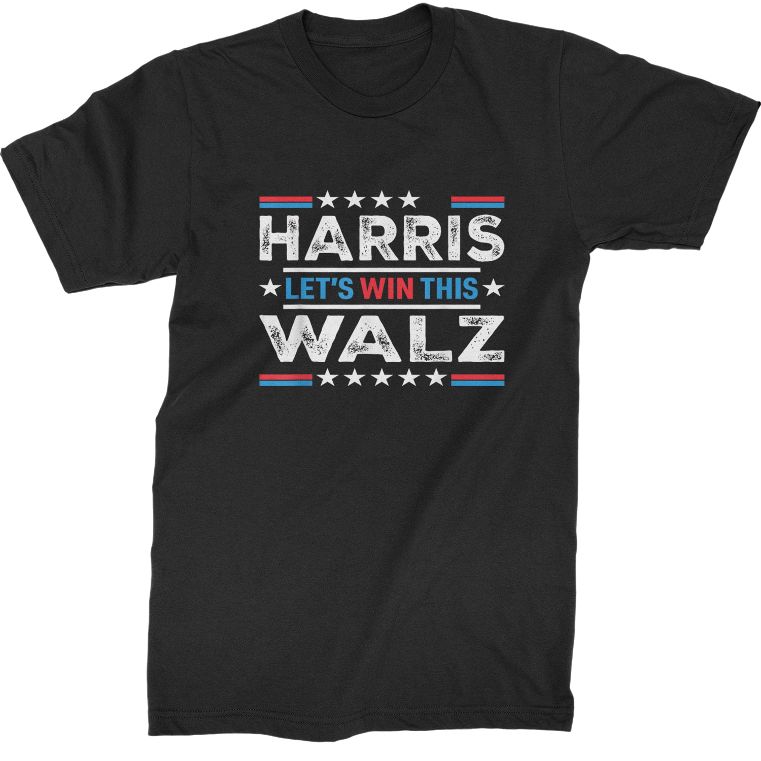 Kamala Harris and Tim Walz For President Mens T-shirt Black