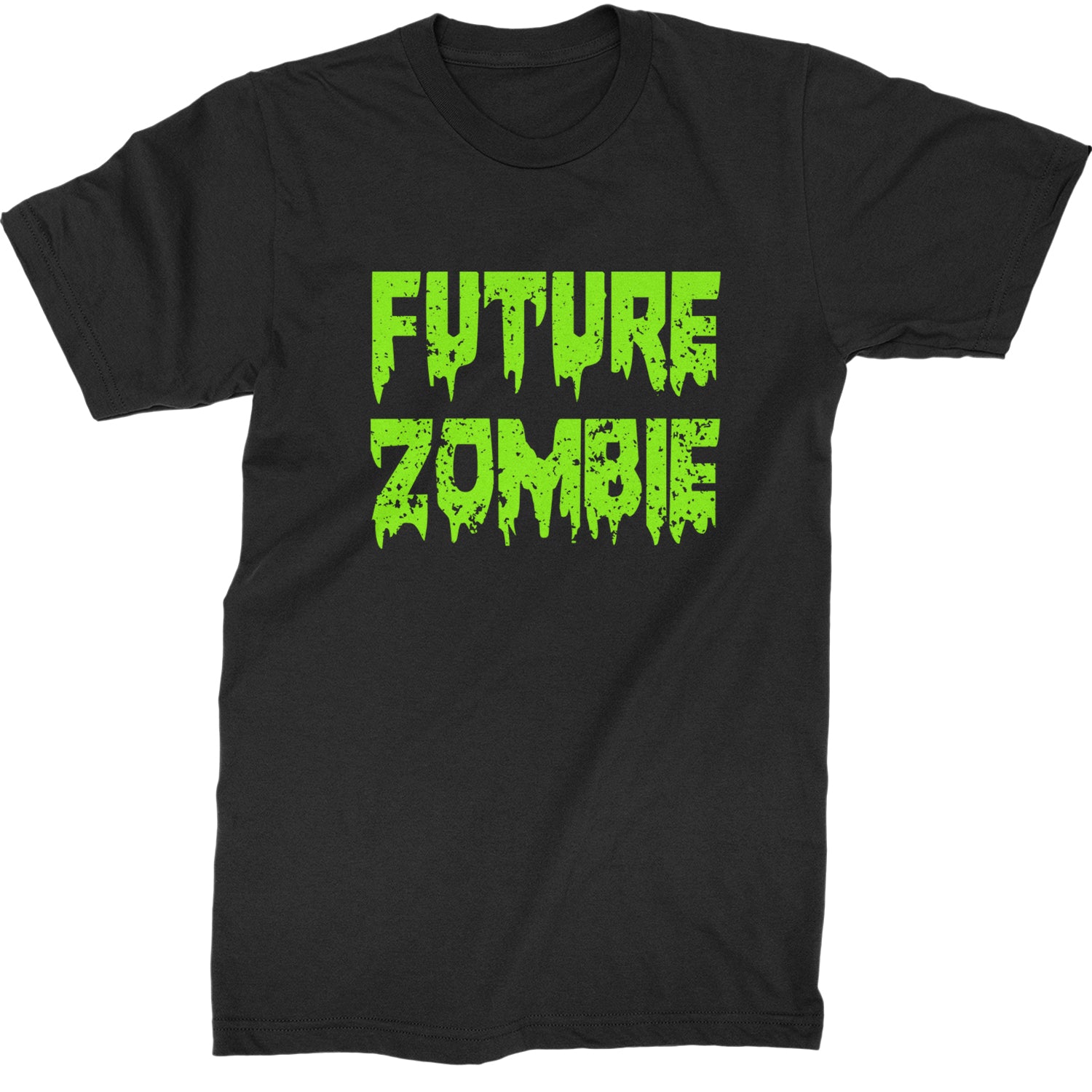 Future Zombie Horror Mens T-shirt Black