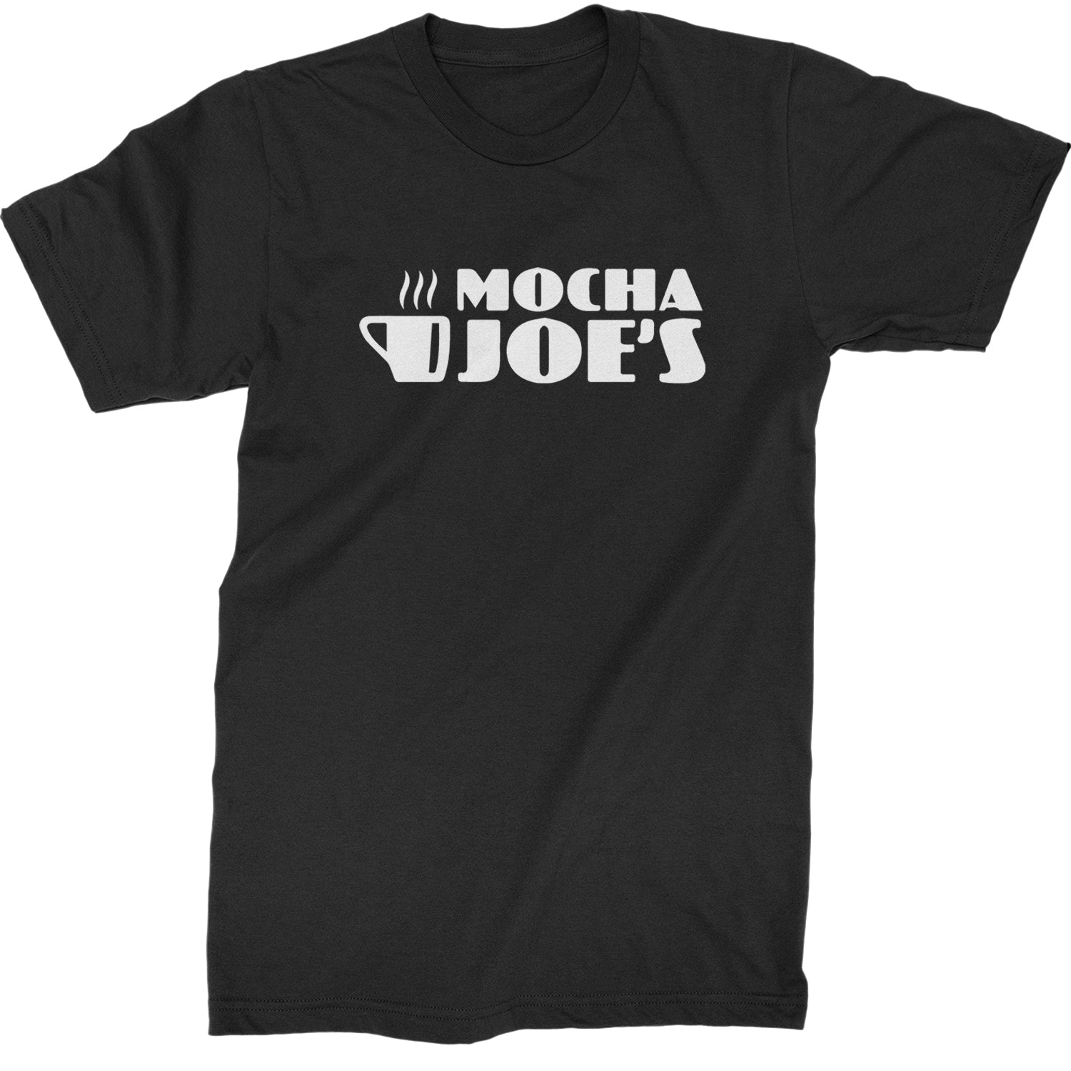 Mocha Joe's Enthusiastic Coffee Mens T-shirt Black