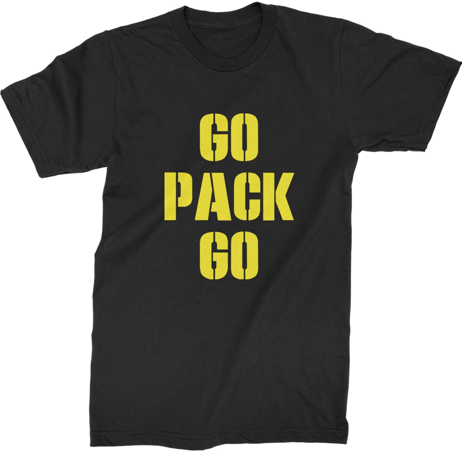 Go Pack Go Green Bay Mens T-shirt Black