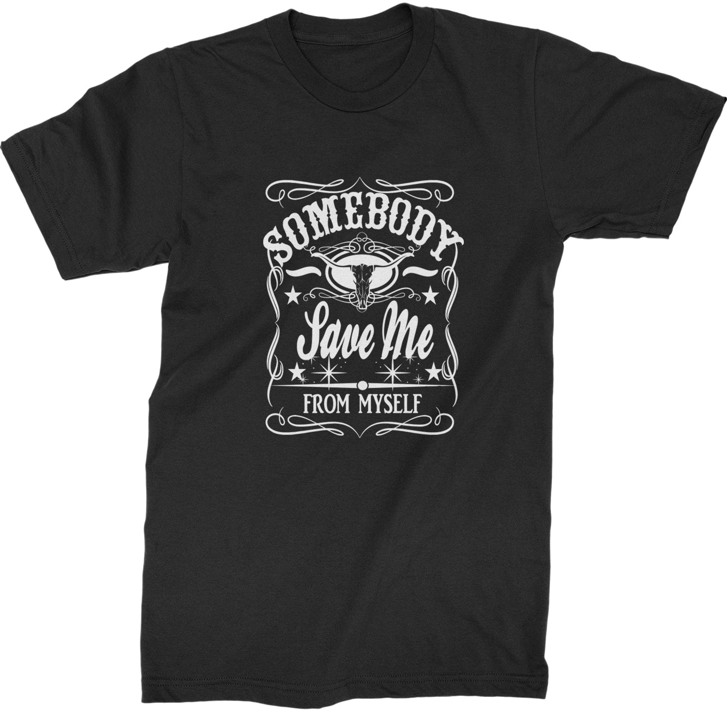 Somebody Save Me From Myself Son Of A Sinner Mens T-shirt Black