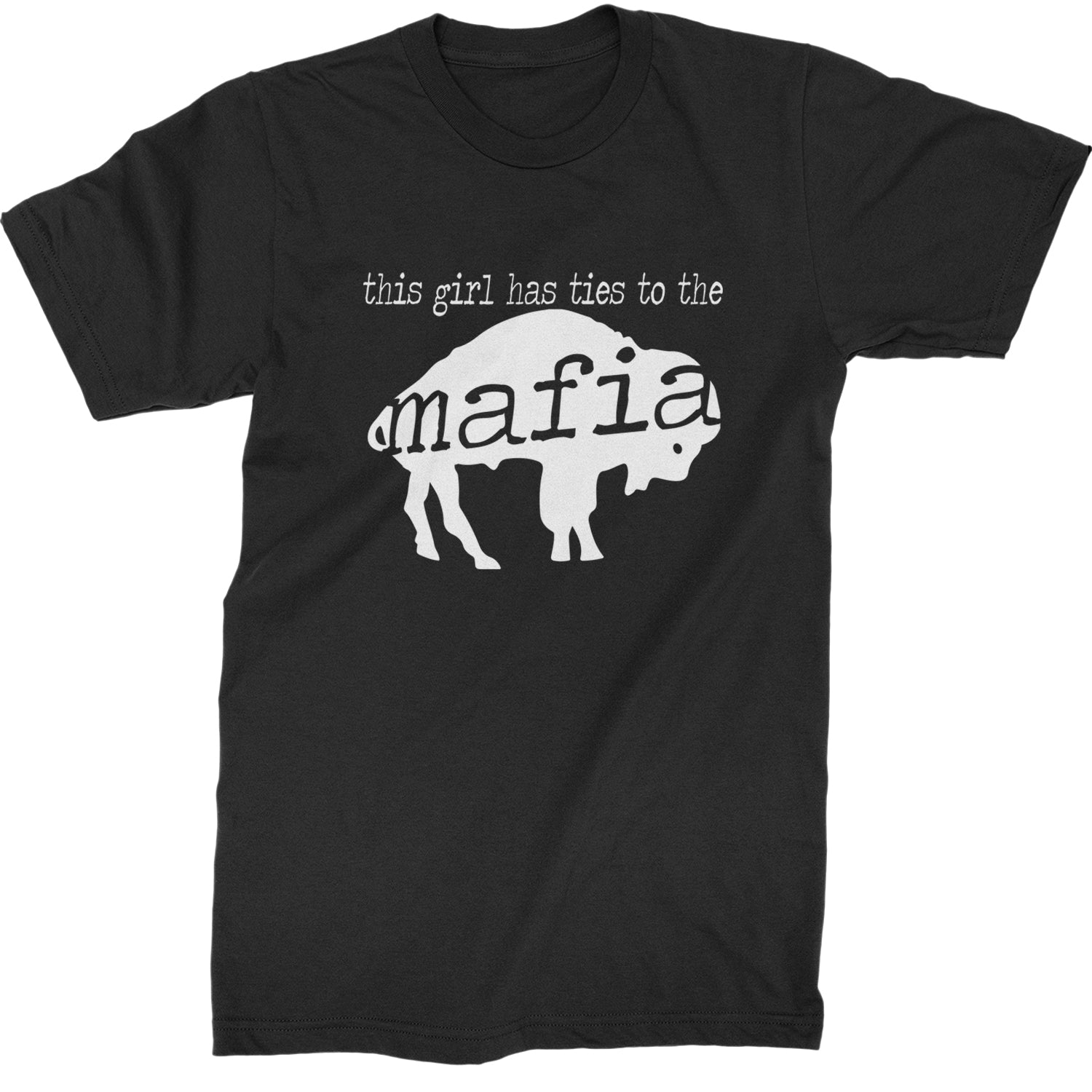 This Girl Has Ties To The Bills Mafia Mens T-shirt Black