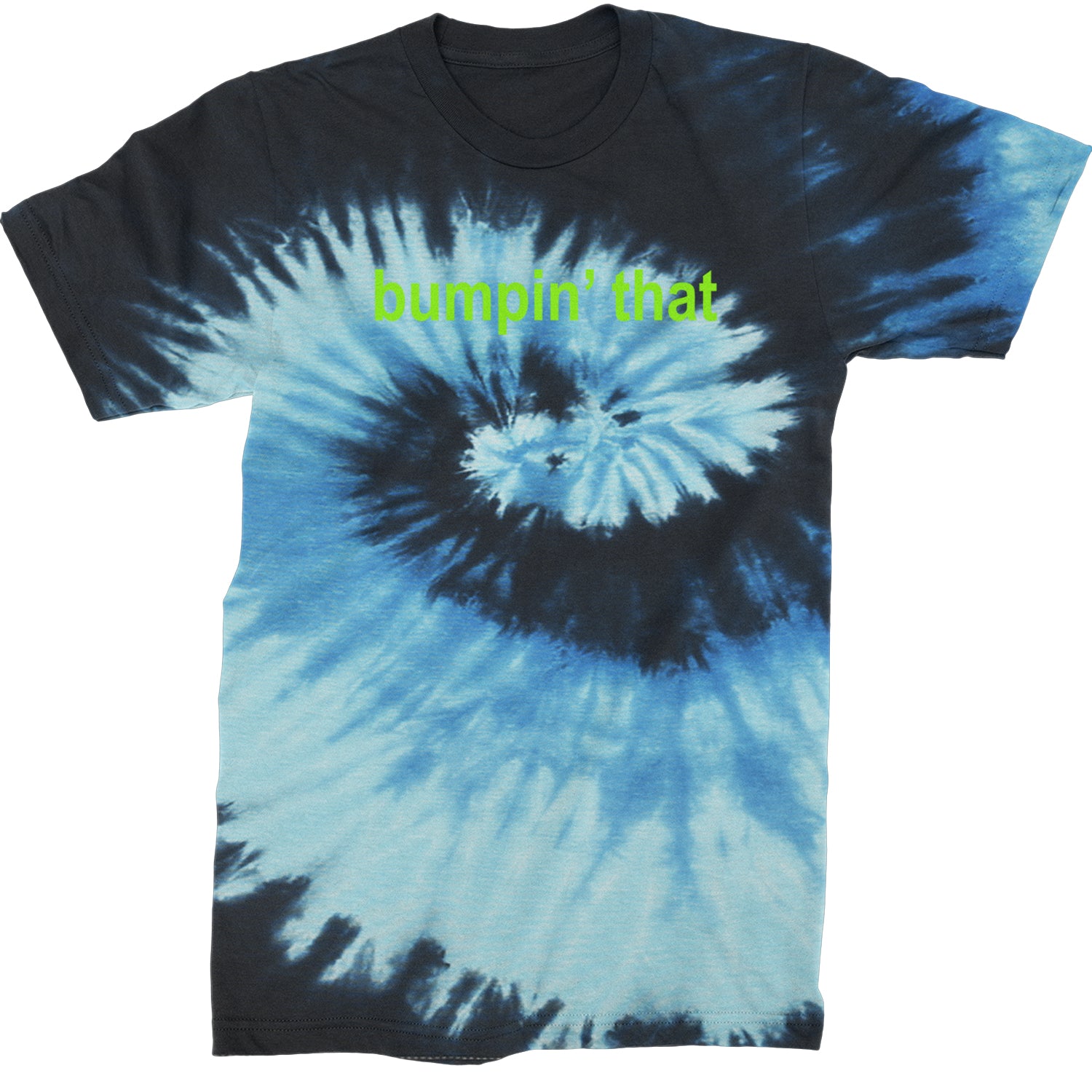 Bumpin' That Brat Music  Mens T-shirt Tie-Dye Blue Ocean