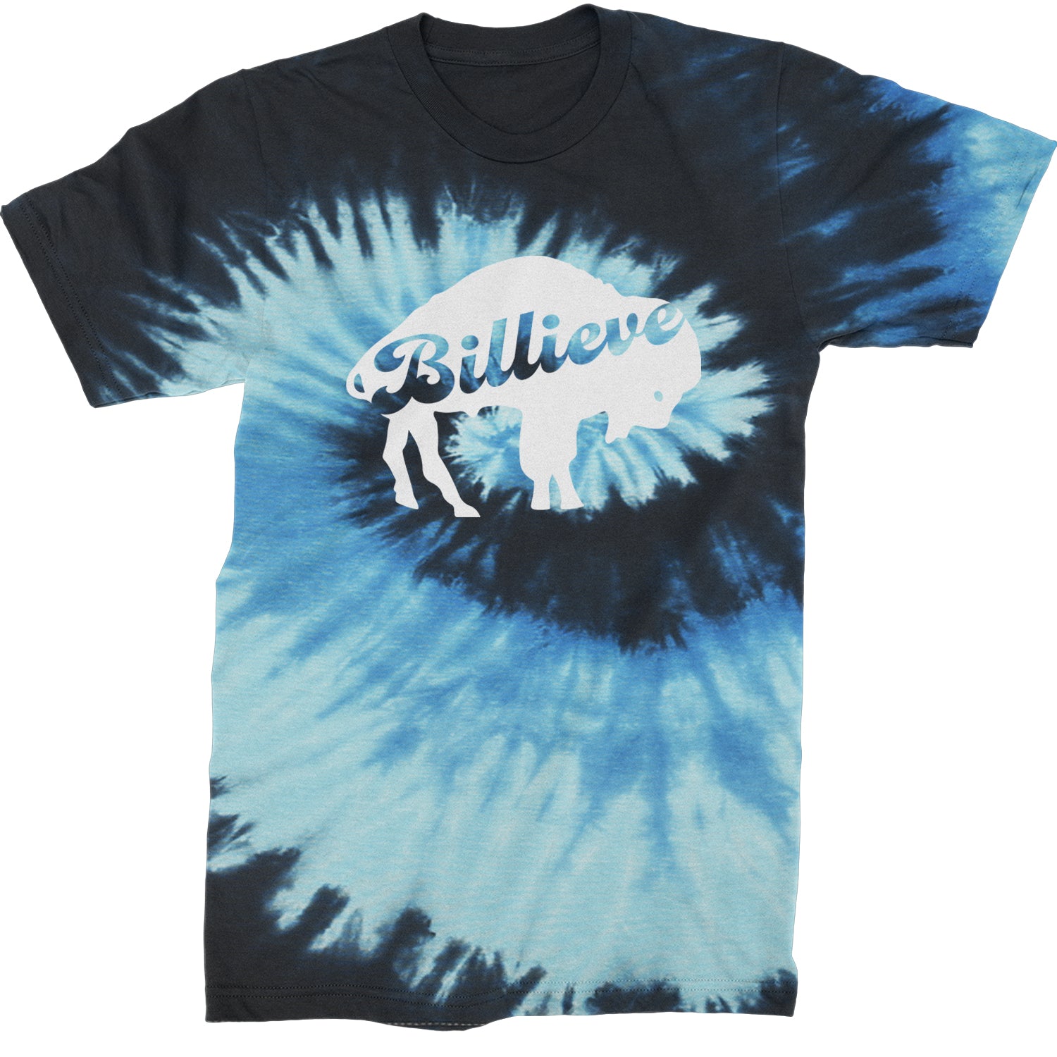 Billieve Bills Mafia Mens T-shirt Tie-Dye Blue Ocean