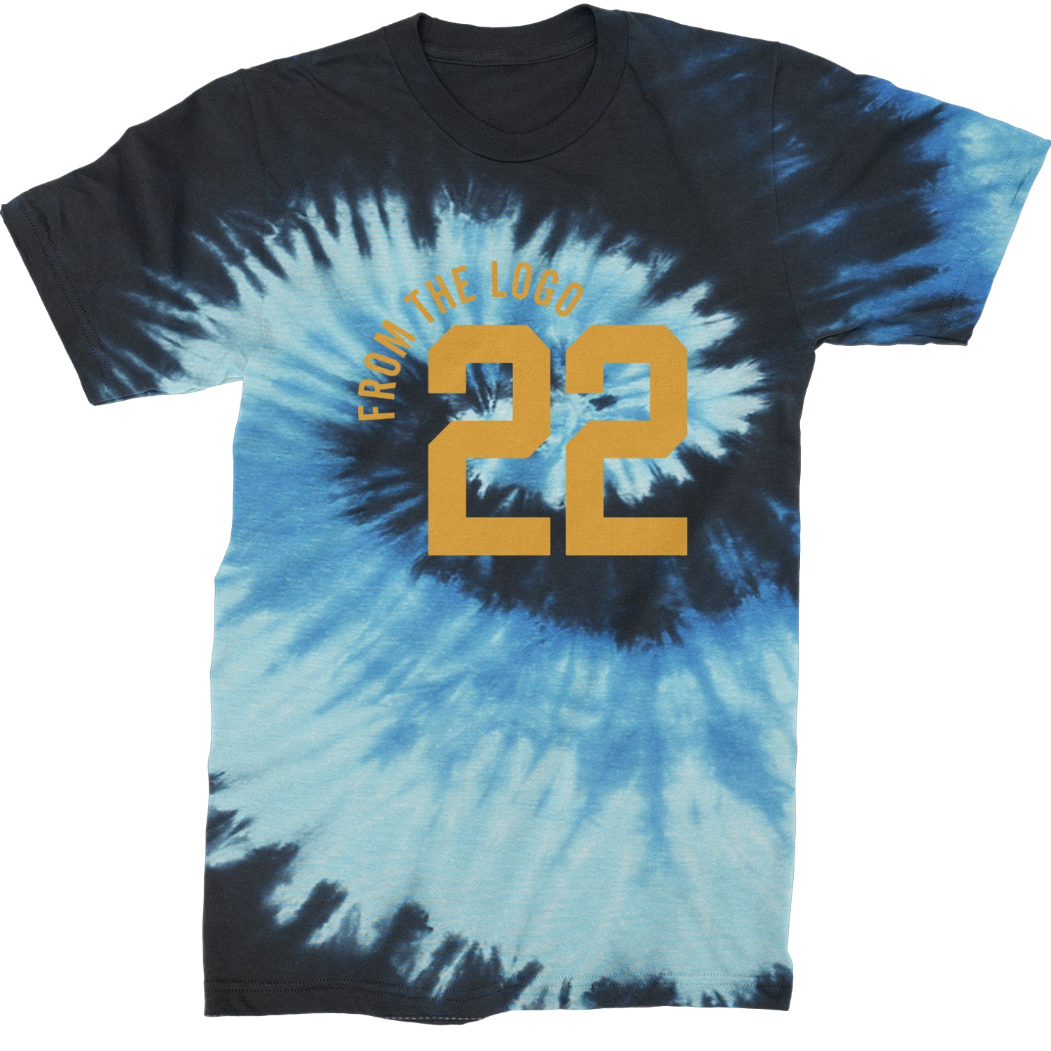 From The Logo #22 Basketball Mens T-shirt Tie-Dye Blue Ocean