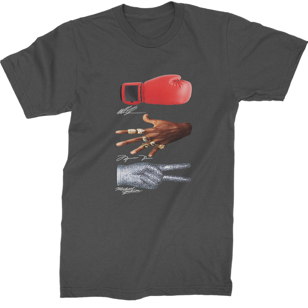 Tyson Jordan Jackson Iconic Michaels Mens T-shirt Charcoal Grey
