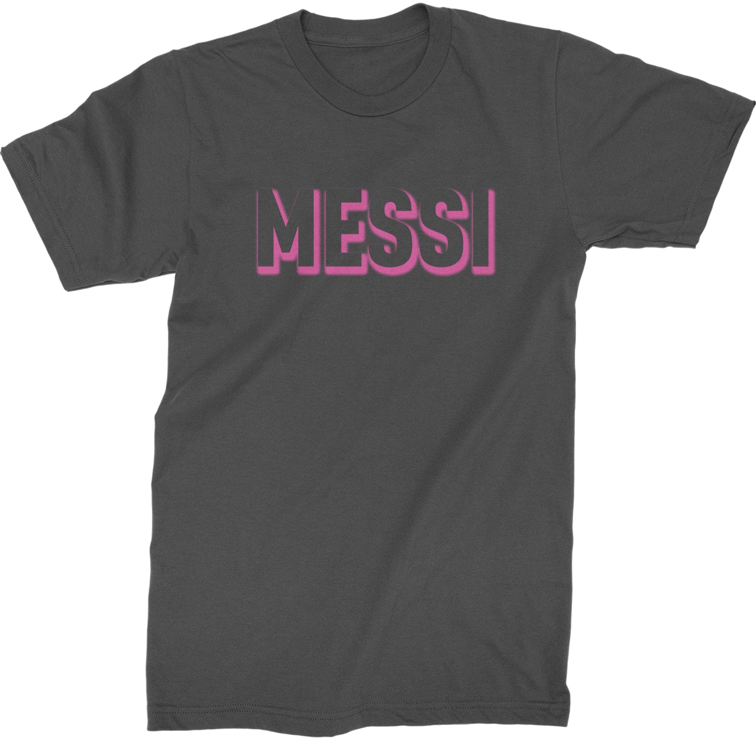 Messi OUTLINE Miami Futbol Mens T-shirt Charcoal Grey