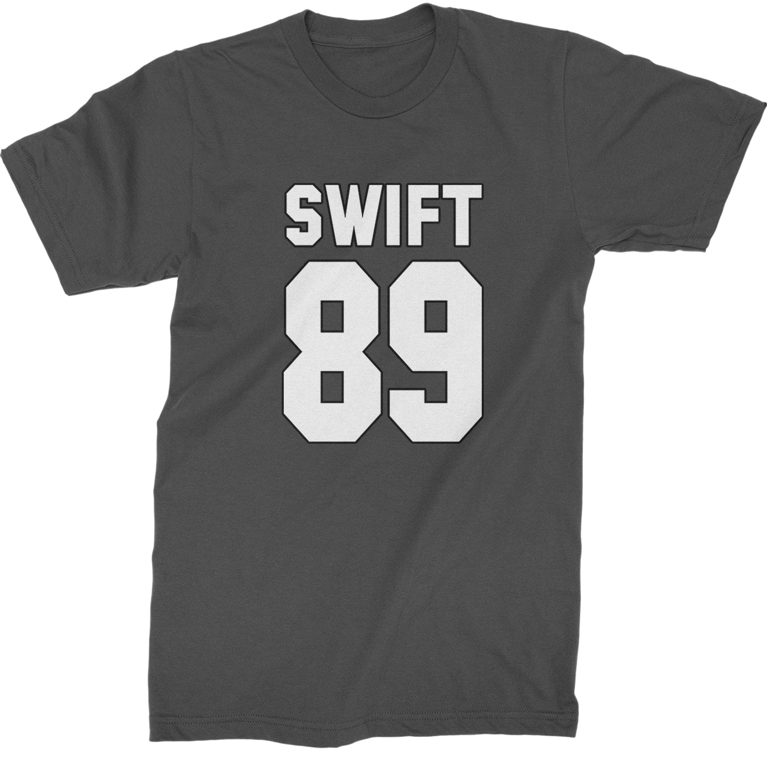 Swift 89 Birth Year Music Fan Era Poets Department Lover Mens T-shirt Charcoal Grey