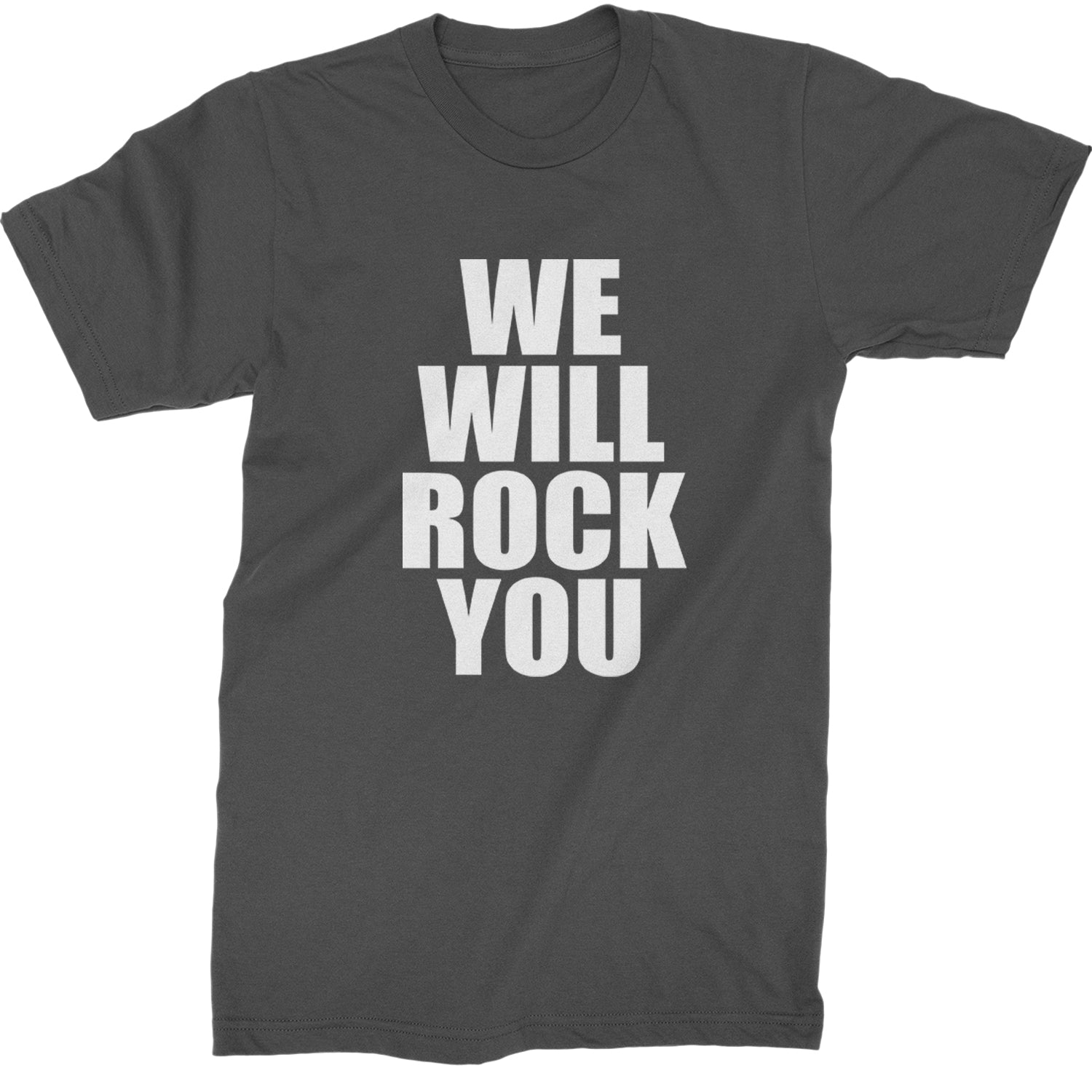 We Will Rock You Mens T-shirt Charcoal Grey