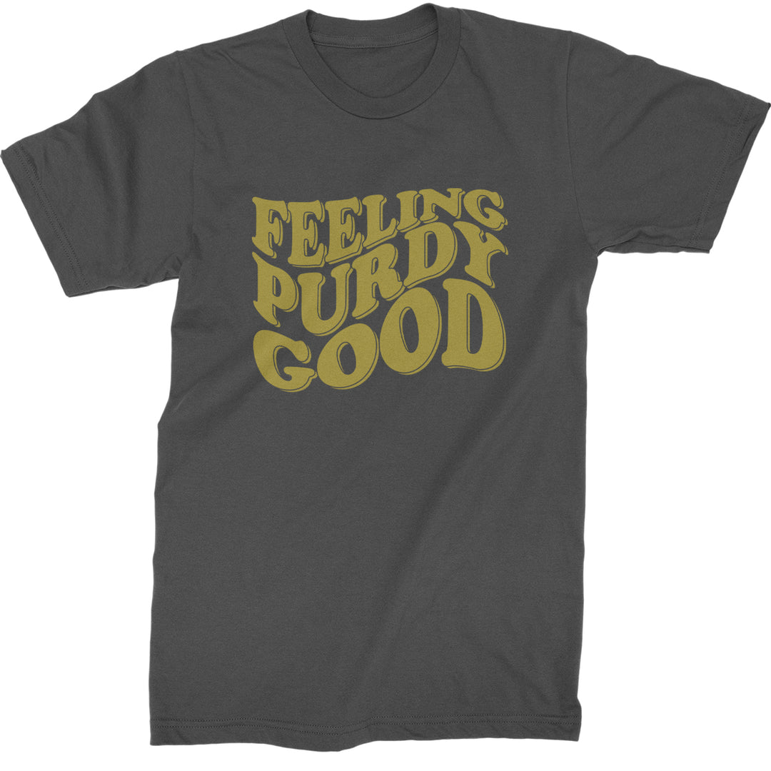 Feeling Purdy Good San Francisco Mens T-shirt Charcoal Grey