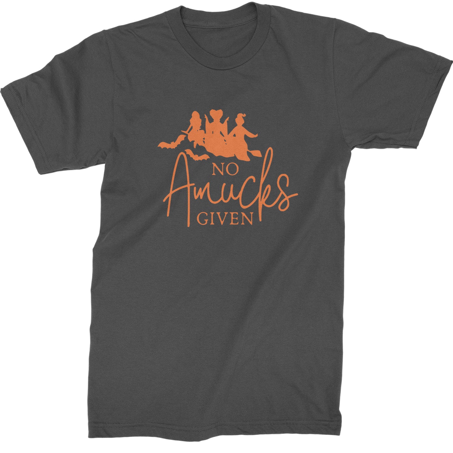 No Amucks Given Hocus Pocus Mens T-shirt Charcoal Grey