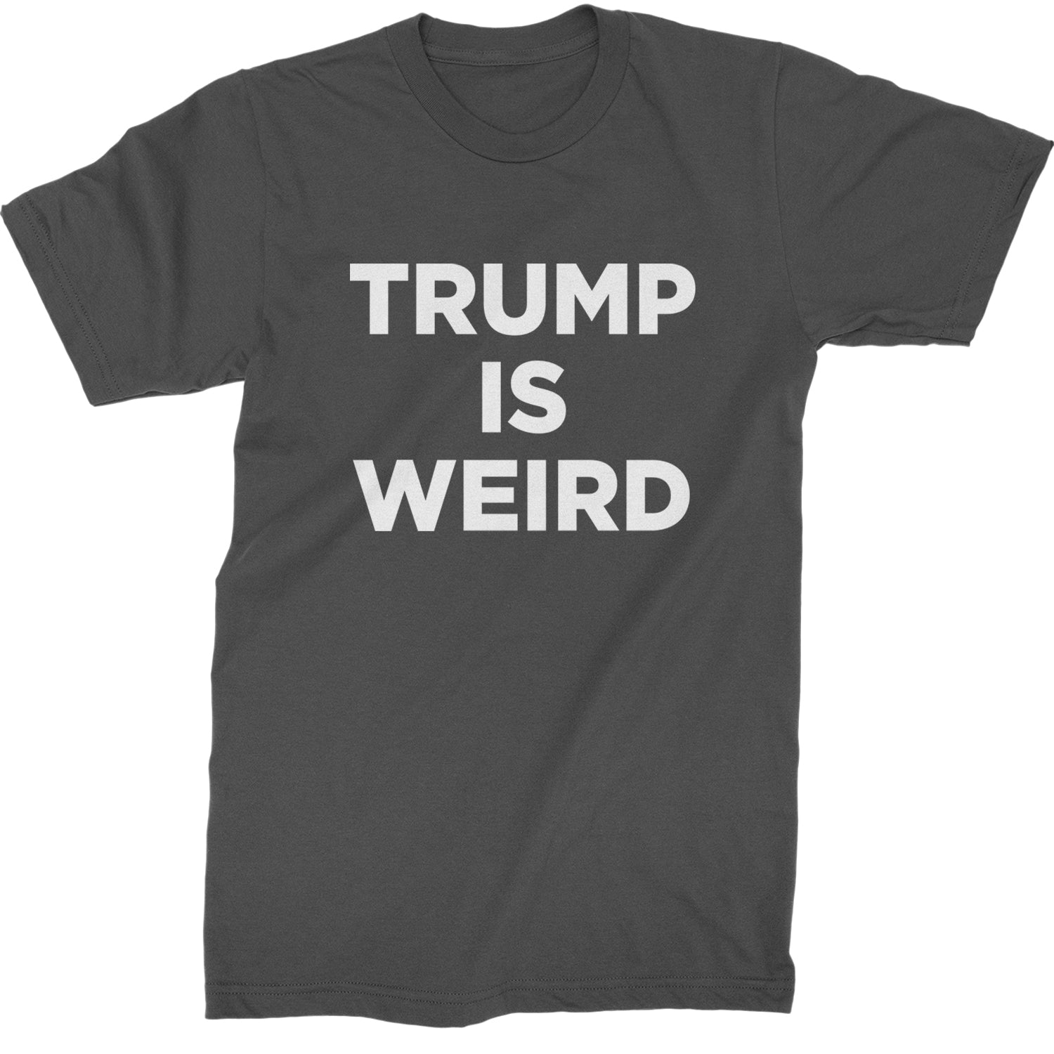 Trump Is Weird Vote Blue Mens T-shirt Charcoal Grey