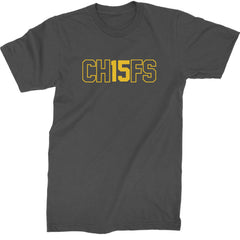 Ch15fs Chief 15 Shirt Mens T-shirt Charcoal Grey