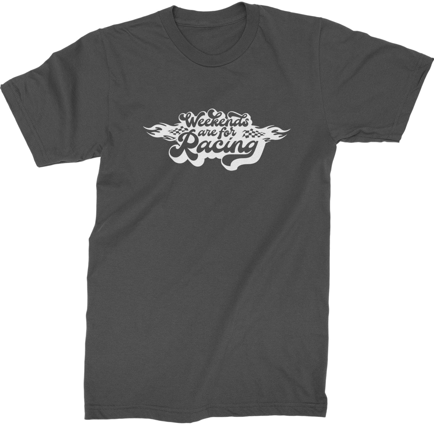 Weekends Are For Racing Mens T-shirt Charcoal Grey