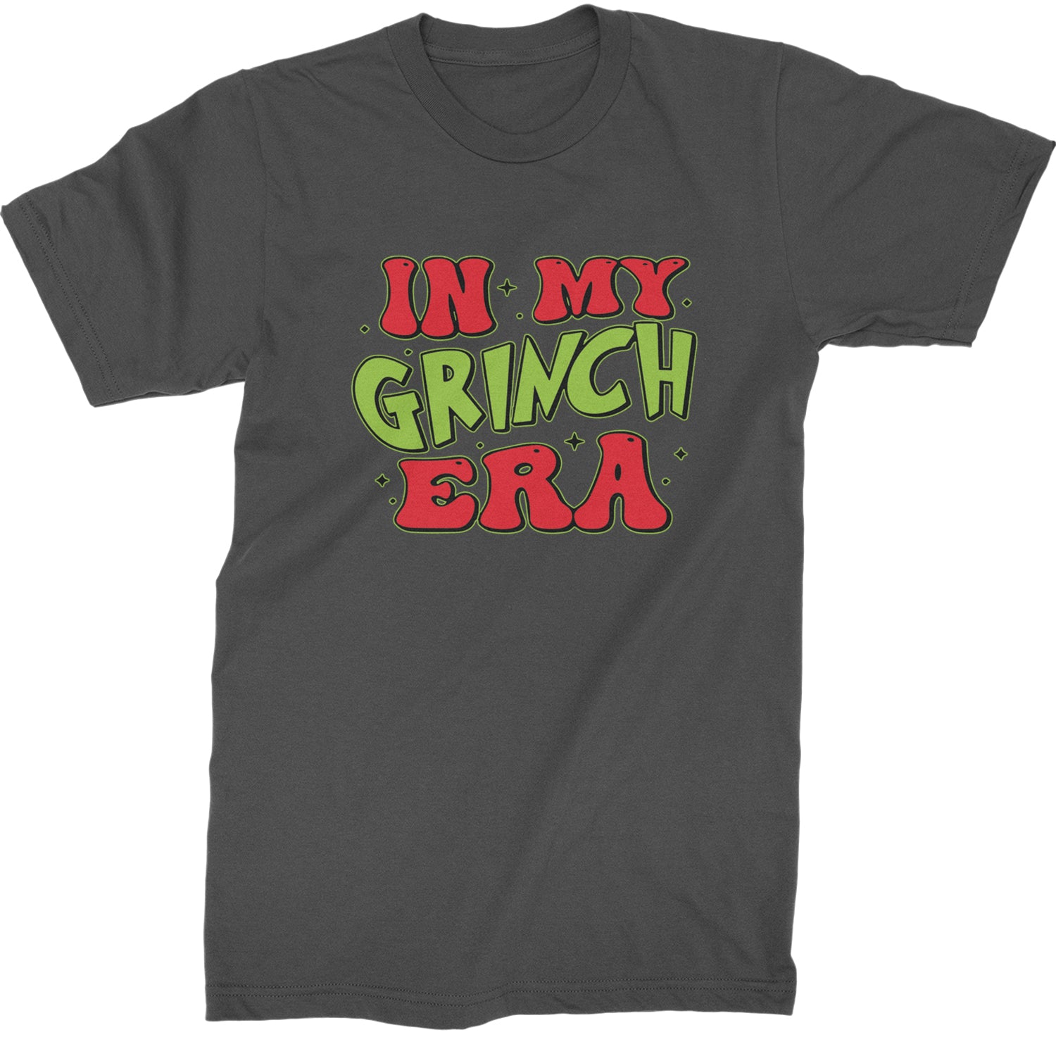 In My Gr-nch Era Jolly Merry Christmas  Mens T-shirt Charcoal Grey