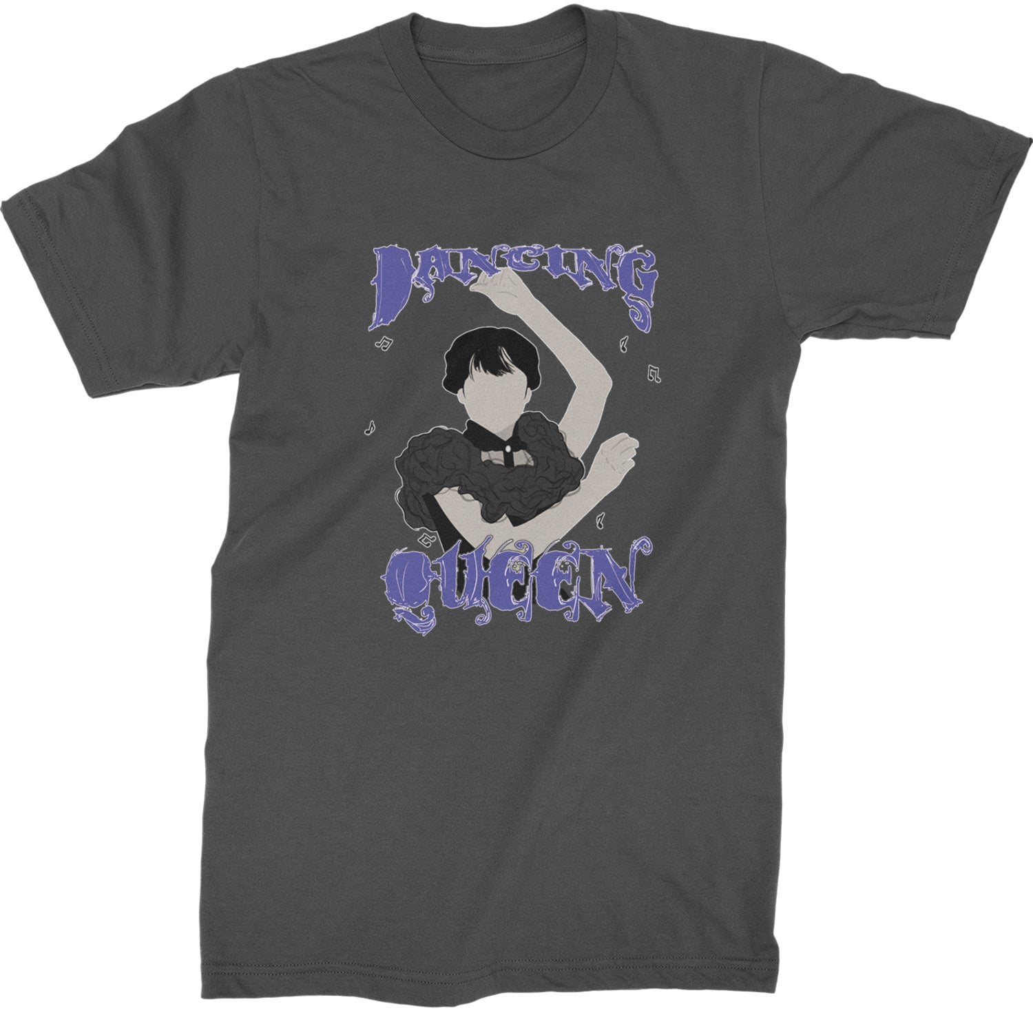 Wednesday Dancing Queen Mens T-shirt Charcoal Grey