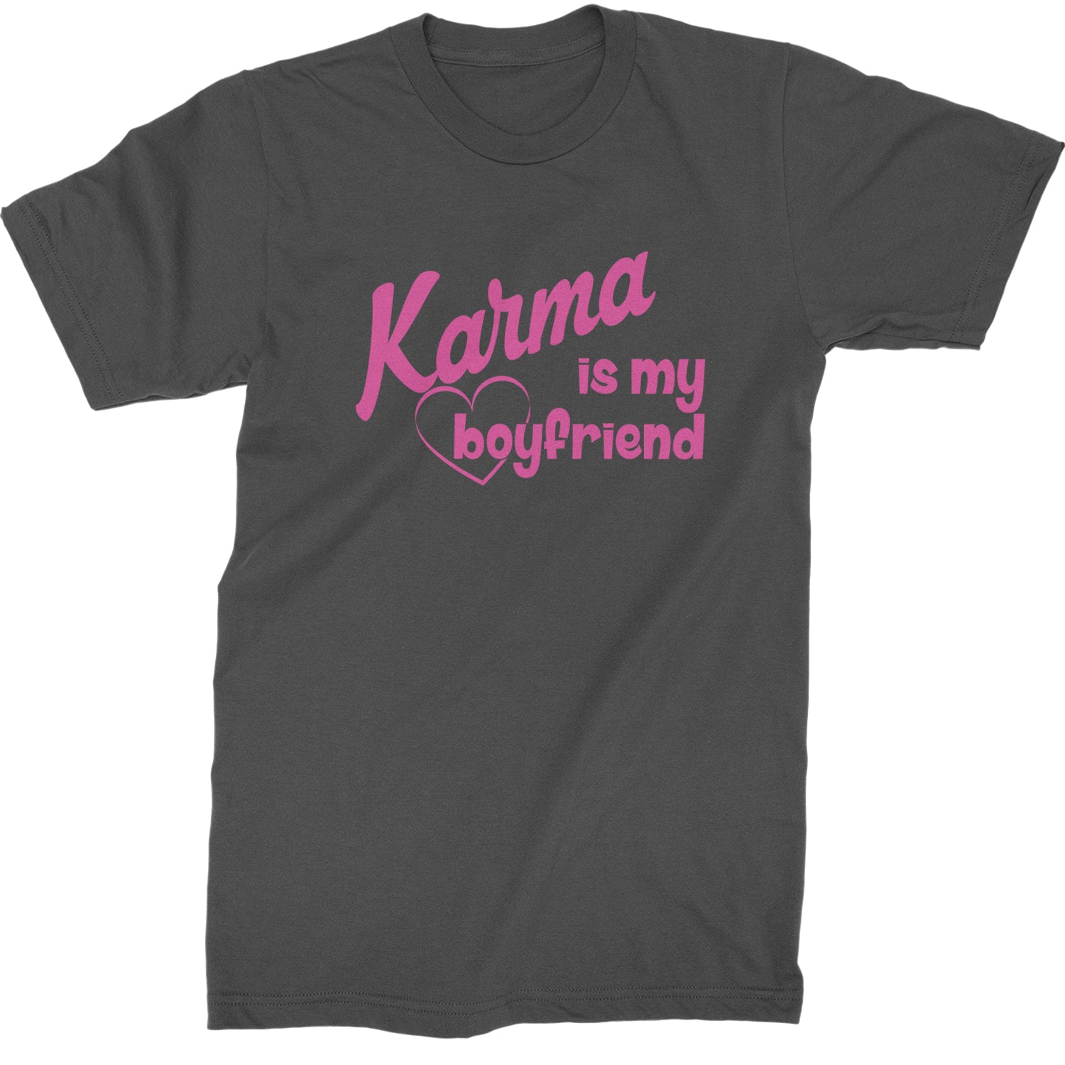 Karma Is My Boyfriend Midnight Eras  Mens T-shirt Charcoal Grey