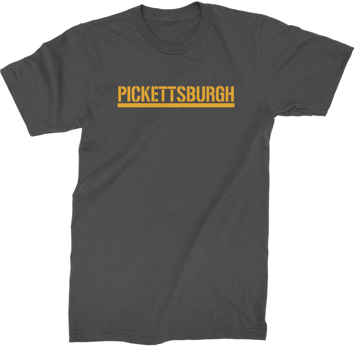 Pickettsburgh Pittsburgh Football Mens T-shirt Charcoal Grey