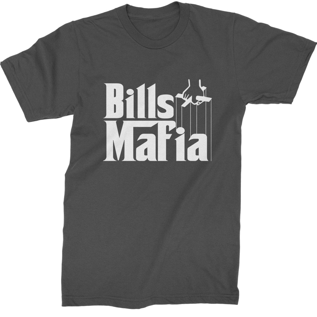 Mafia Bills Mafia Godfather Mens T-shirt Charcoal Grey