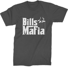 Mafia Bills Mafia Godfather Mens T-shirt Charcoal Grey