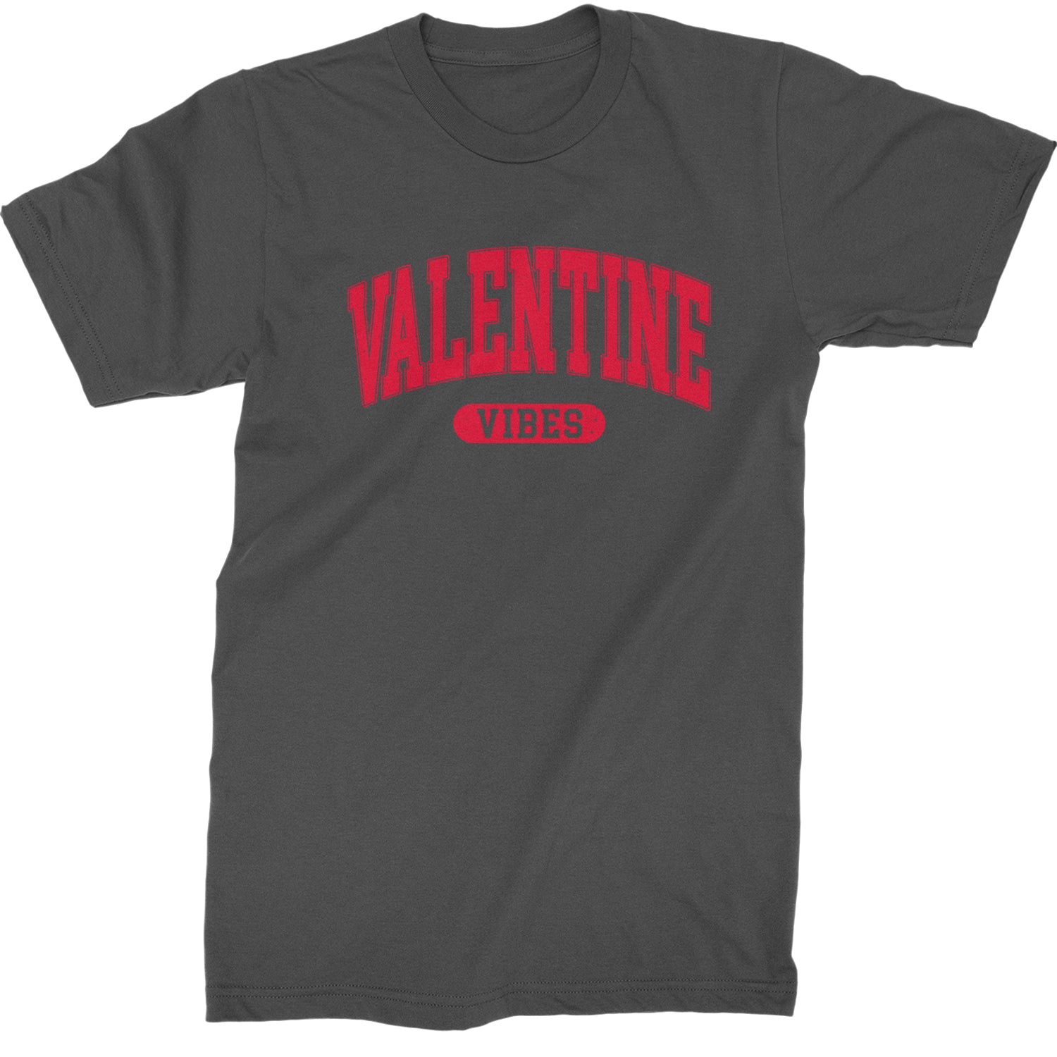 Valentines Vibes  Mens T-shirt Charcoal Grey