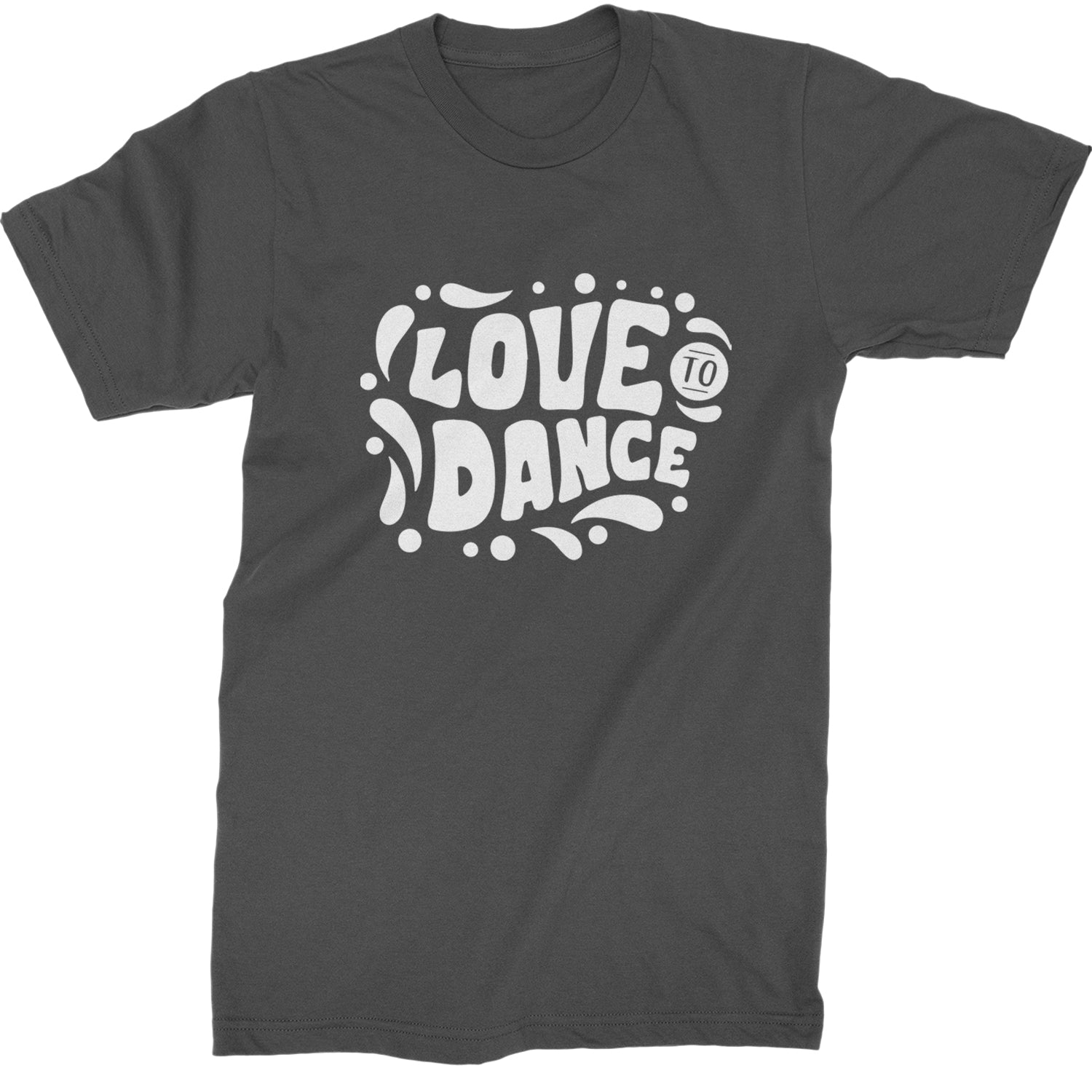 Love To Dance Mens T-shirt Charcoal Grey