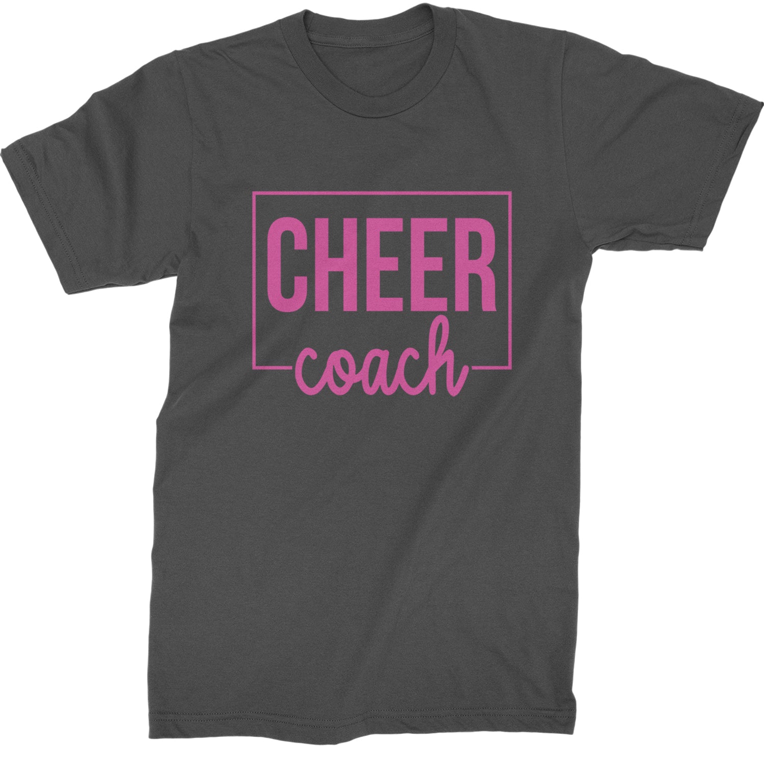 Cheer Coach Cheerleader Mens T-shirt Charcoal Grey