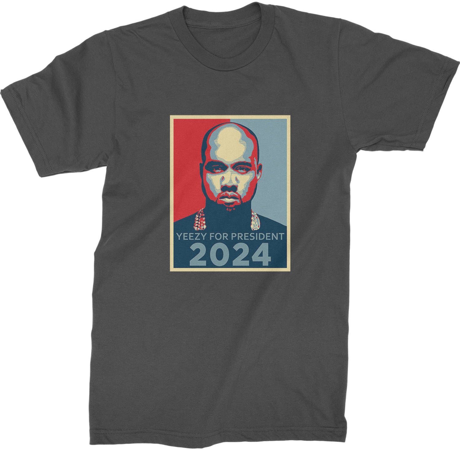 Yeezus For President Vote for Ye Mens T-shirt Charcoal Grey