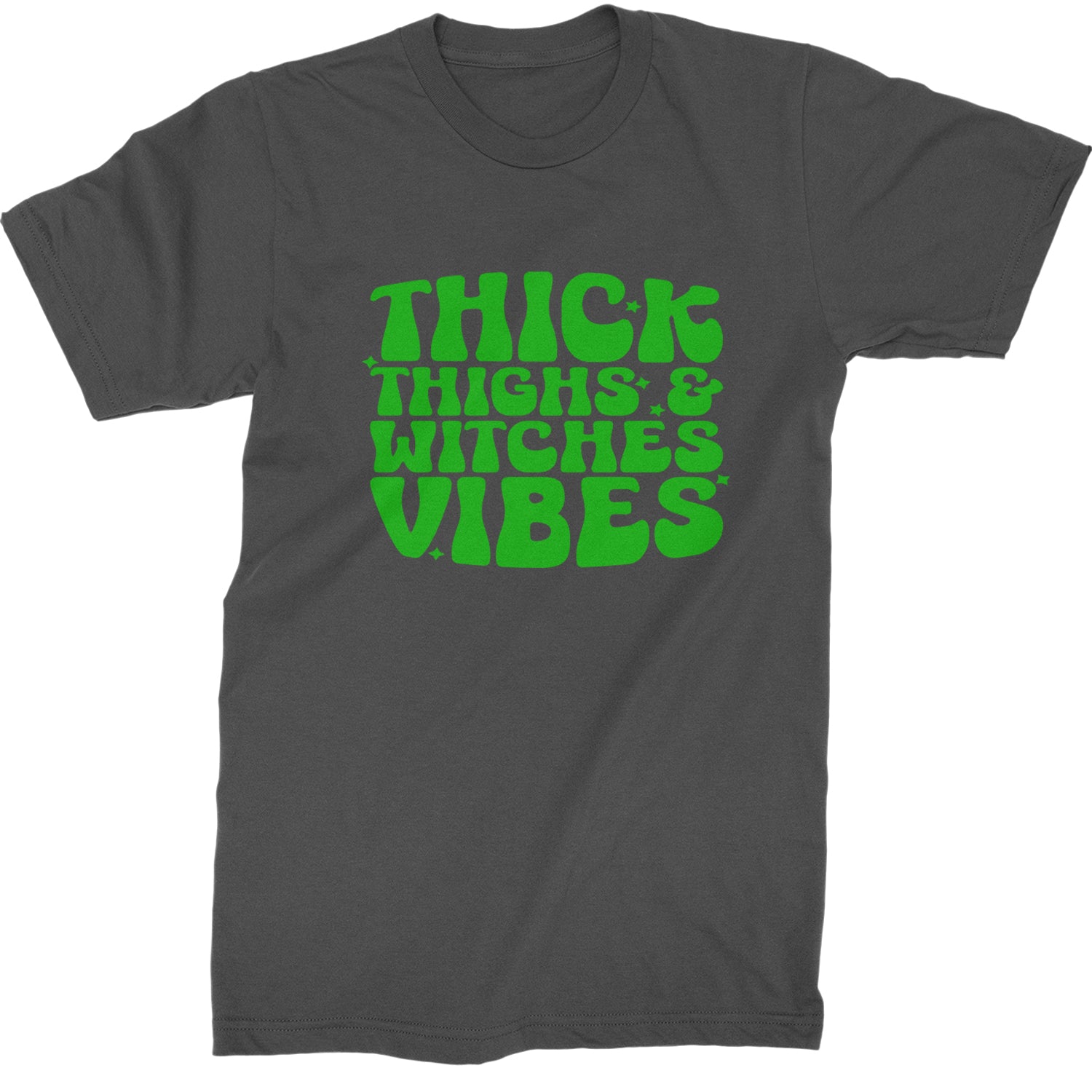 Thick Thighs And Witches Vibes Mens T-shirt Charcoal Grey