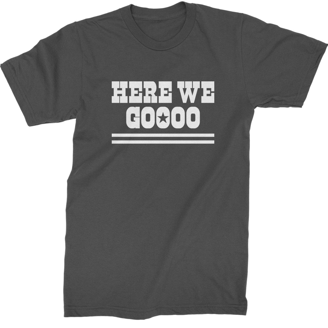 Here We Go Dem Boys Dallas Football Mens T-shirt Charcoal Grey