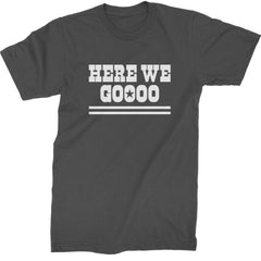 Here We Go Dem Boys Dallas Football Mens T-shirt Charcoal Grey