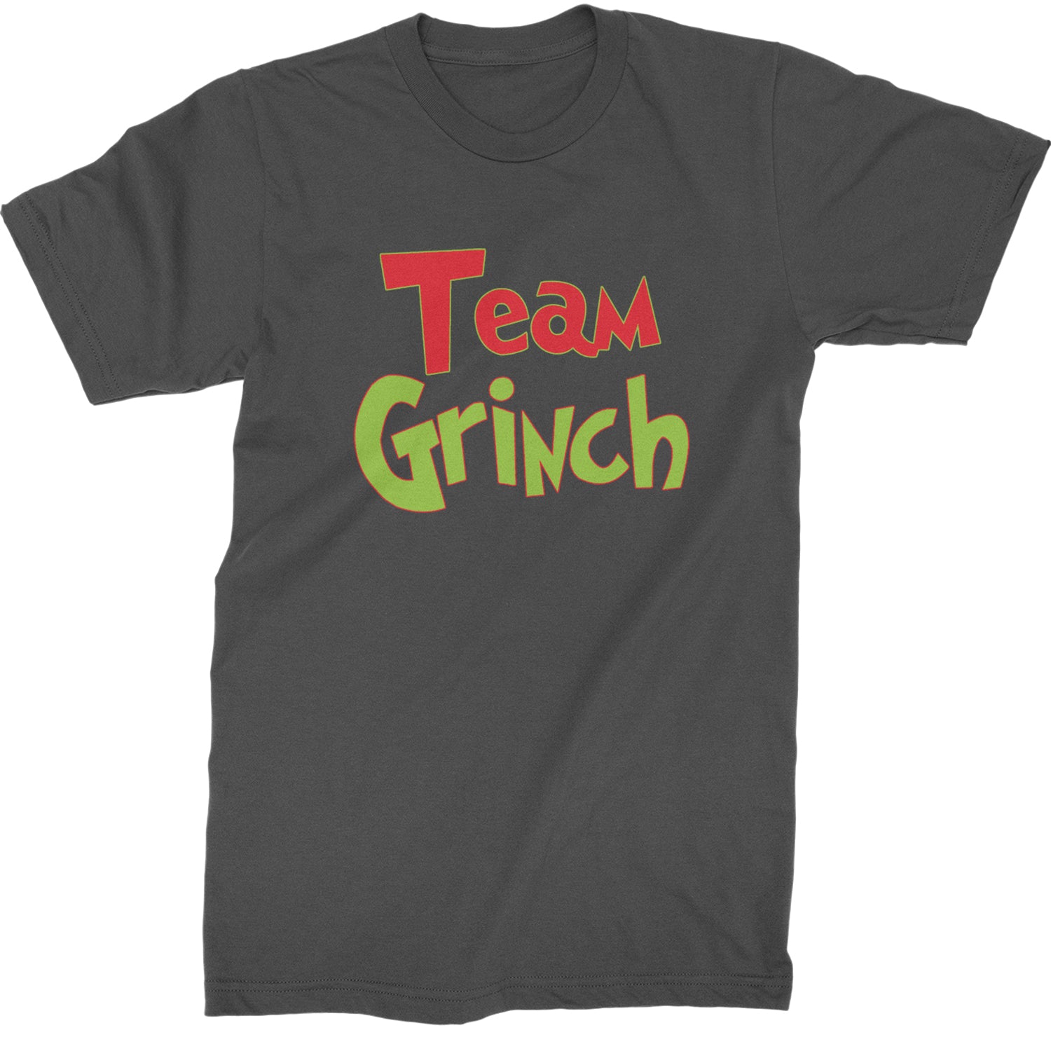 Team Gr-nch Jolly Grinchmas Merry Christmas  Mens T-shirt Charcoal Grey