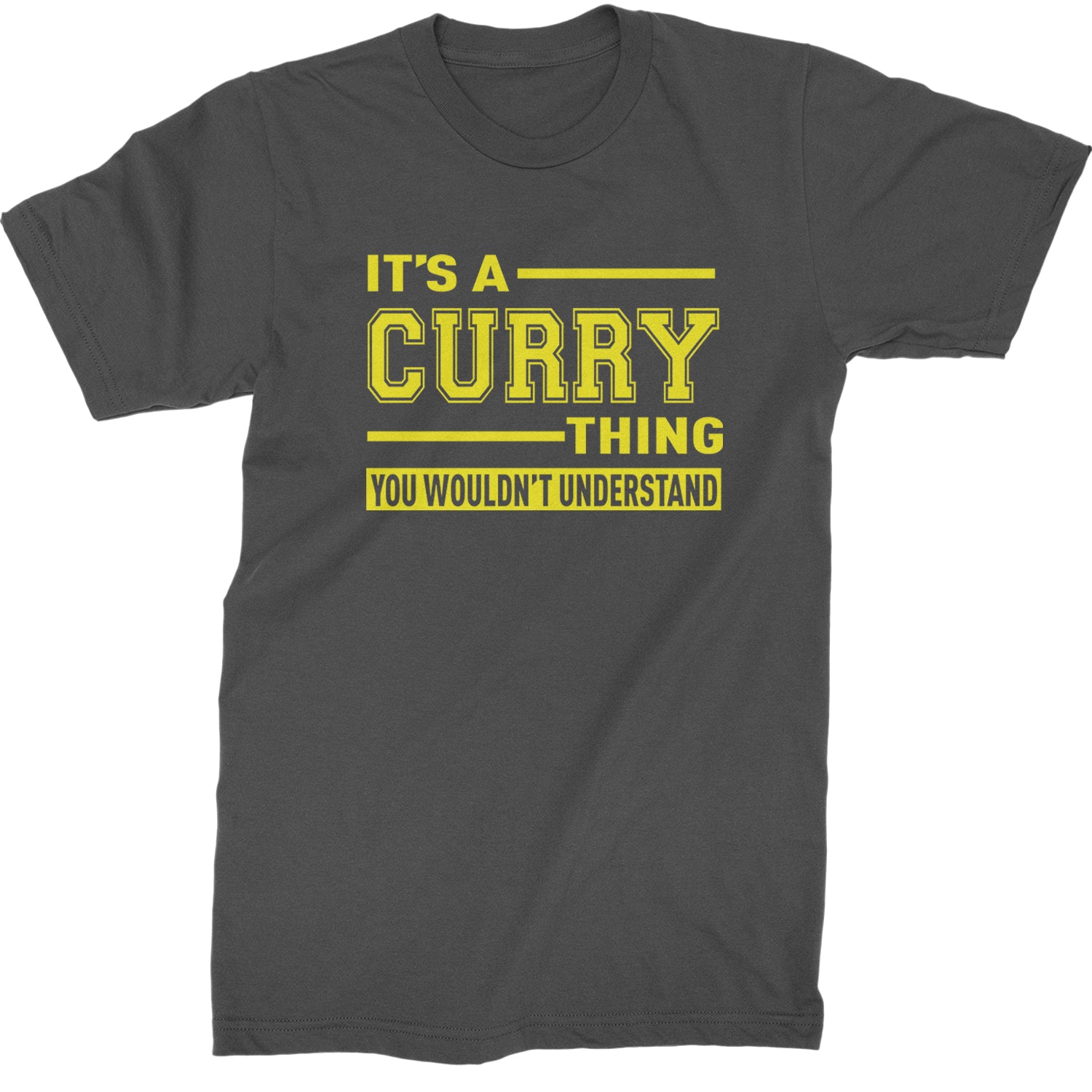 It's A Curry Thing, You Wouldn't Understand Basketball Mens T-shirt Charcoal Grey