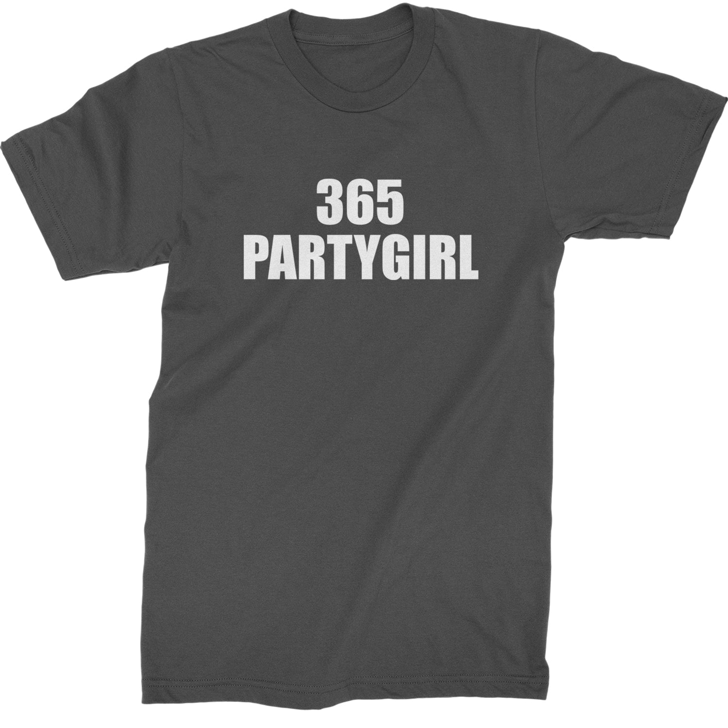 365 Party Girl Brat Girl Summer Mens T-shirt Charcoal Grey