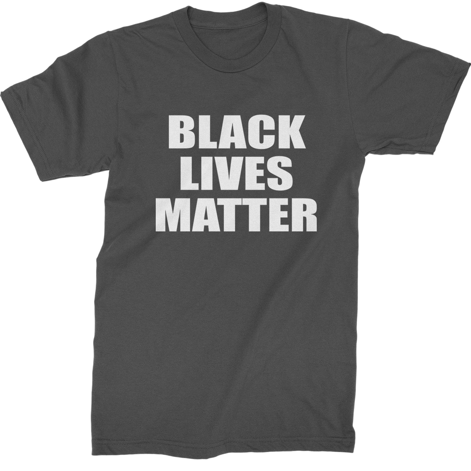 Black Lives Matter BLM Mens T-shirt Charcoal Grey