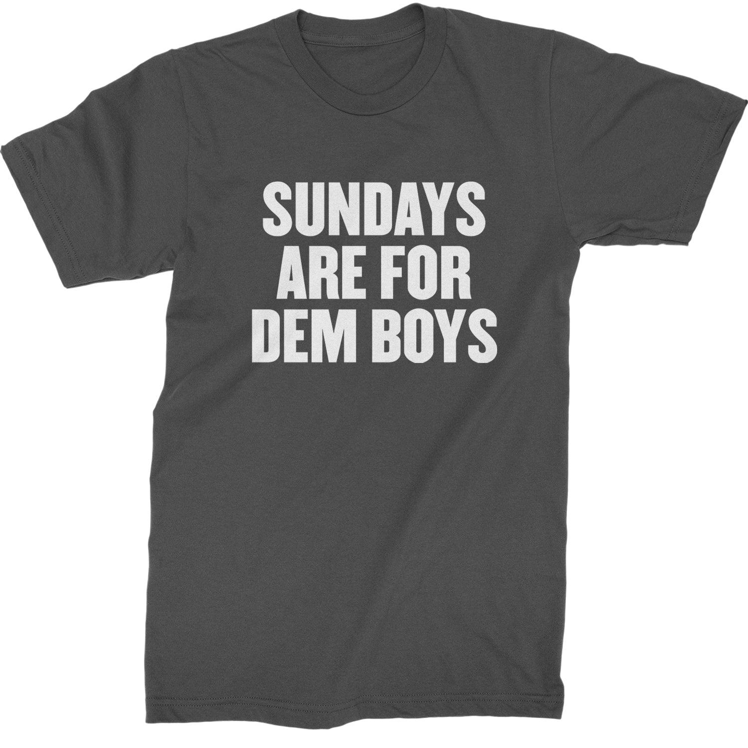 Sundays Are For Dem Boys Mens T-shirt Charcoal Grey